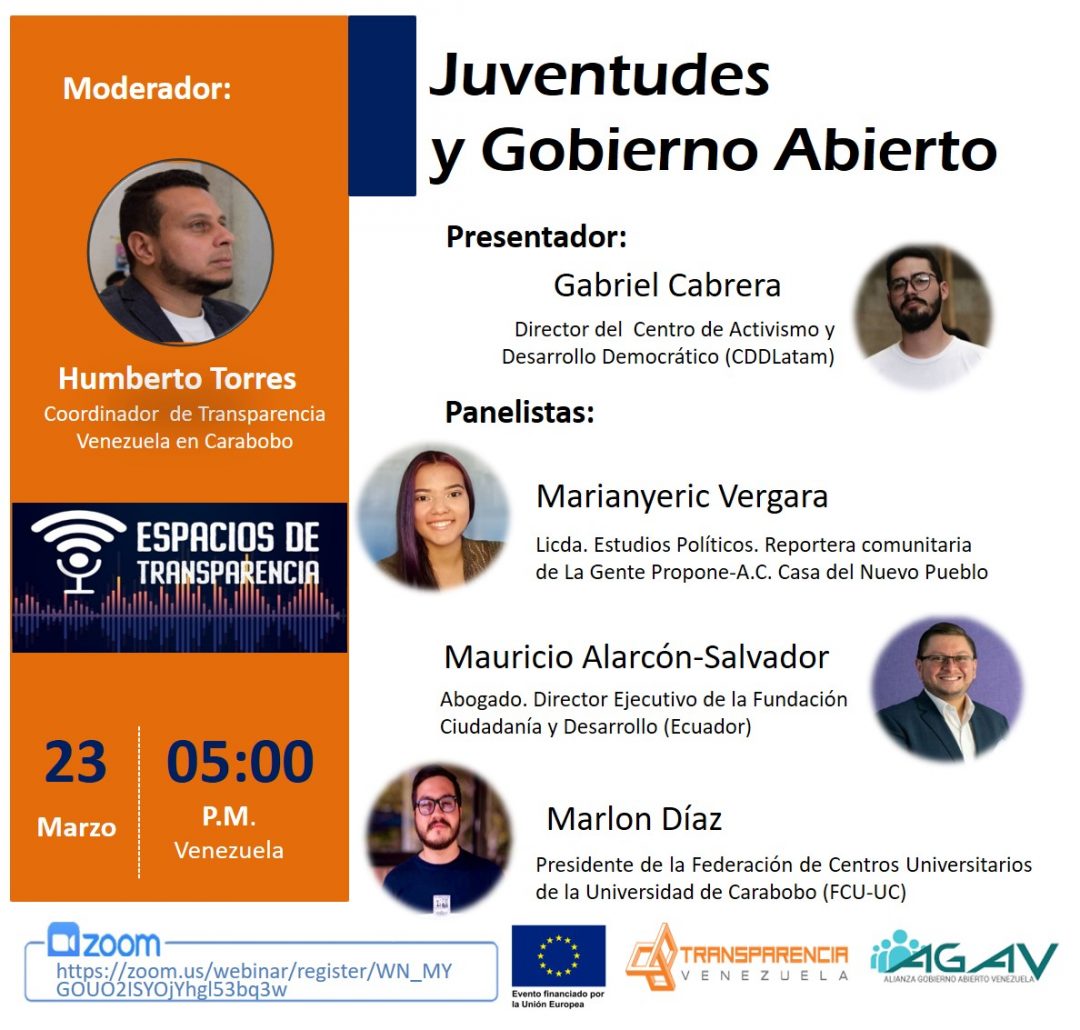 Invitación Juventudes y Gobierno Abierto